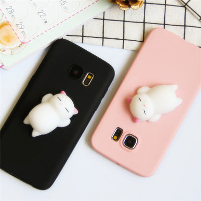 Coque de téléphone portable Samsung en forme de chat tridimensionnel