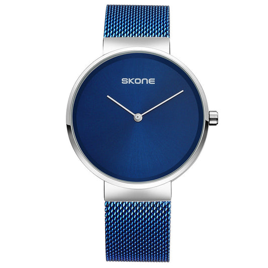 Montre à quartz étanche pour femme, bracelet en maille, tendance et simple