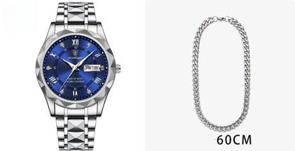 Montre à quartz lumineuse étanche pour homme avec double calendrier - LUXARAH