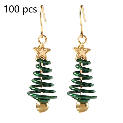 Boucles d'oreilles de Noël DIY en forme d'étoile et d'arbre de Noël
