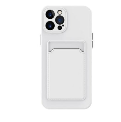 Coque de téléphone en silicone liquide simple et de couleur pure