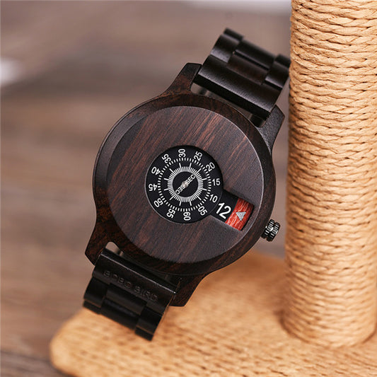 Montre en bois de bambou