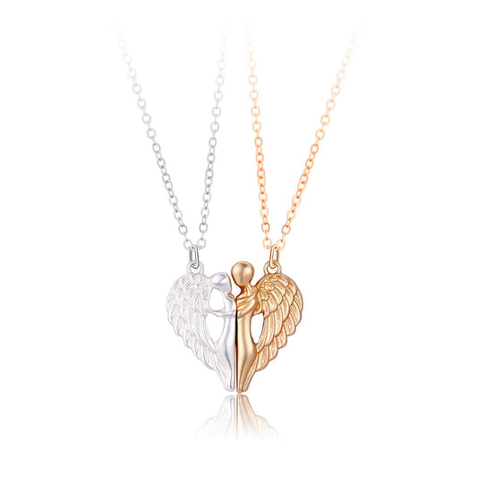 Deux nouveaux colliers magnétiques en forme d'ailes d'ange de différentes couleurs peuvent également être utilisés comme bijoux pour un bon ami afin de commémorer l'amitié.