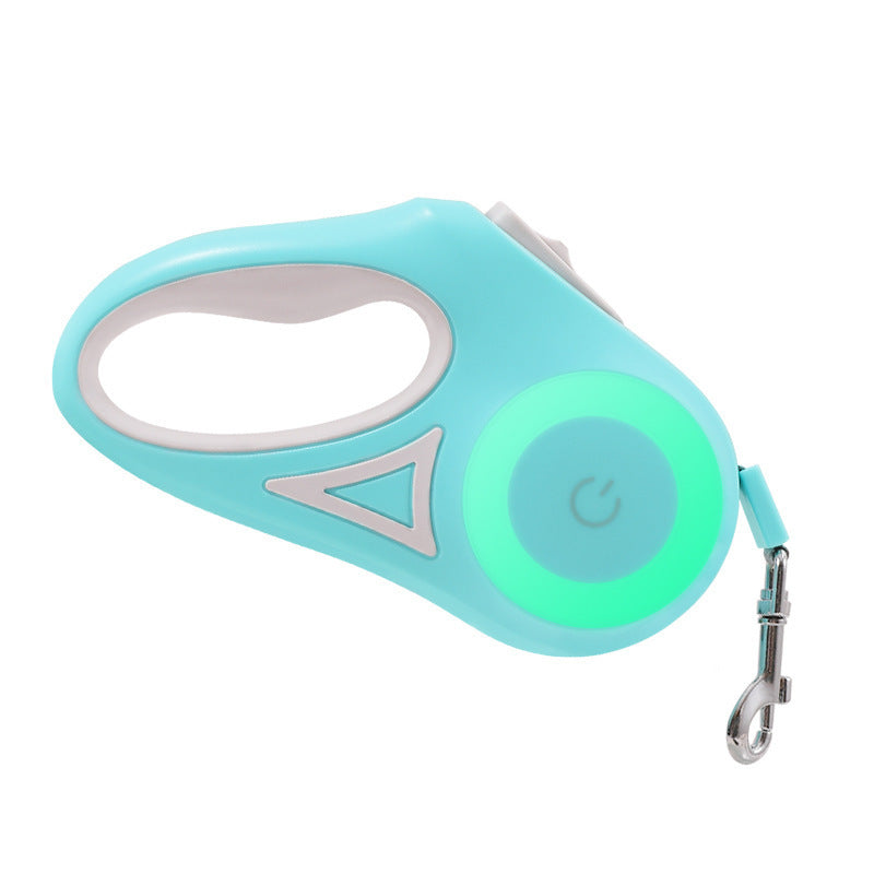 Laisse rétractable pour chien et collier Spotlight, corde de traction automatique pour chien et chat, pour petits et moyens chiens, produit pour animaux de compagnie - LUXARAH