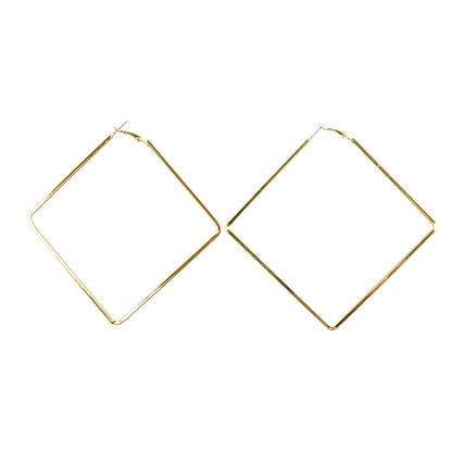 Boucles d'oreilles géométriques en diamant pour femme