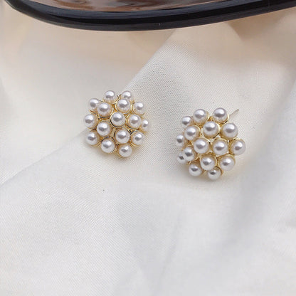 Boucles d'oreilles ananas, étoile de mer perle