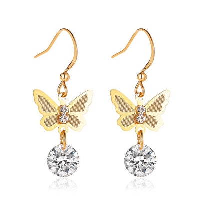 Boucles d'oreilles Chic & Brillantes - Zircon Éclatant, Élégance Tendance