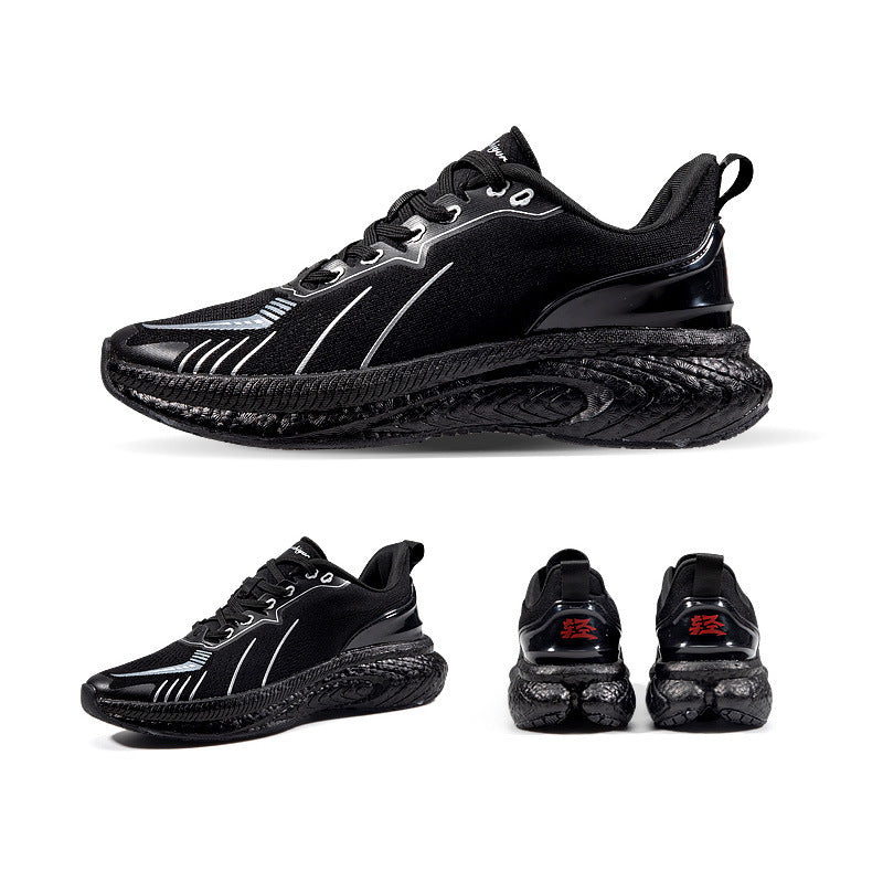 Chaussures de course légères tissées à semelle épaisse Popcorn - LUXARAH