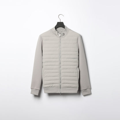 Manteau léger à col montant pour homme, veste tricotée à coutures tendance, vêtements d'hiver
