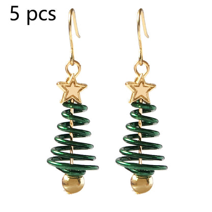 Boucles d'oreilles de Noël DIY en forme d'étoile et d'arbre de Noël