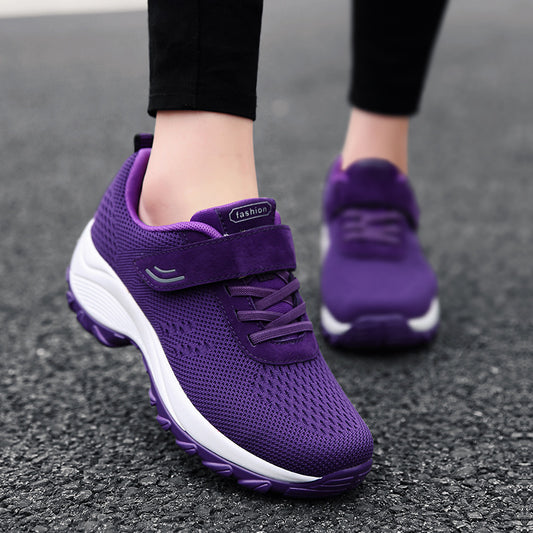 Chaussures de course, chaussures de sport d'extérieur à semelles épaisses - LUXARAH