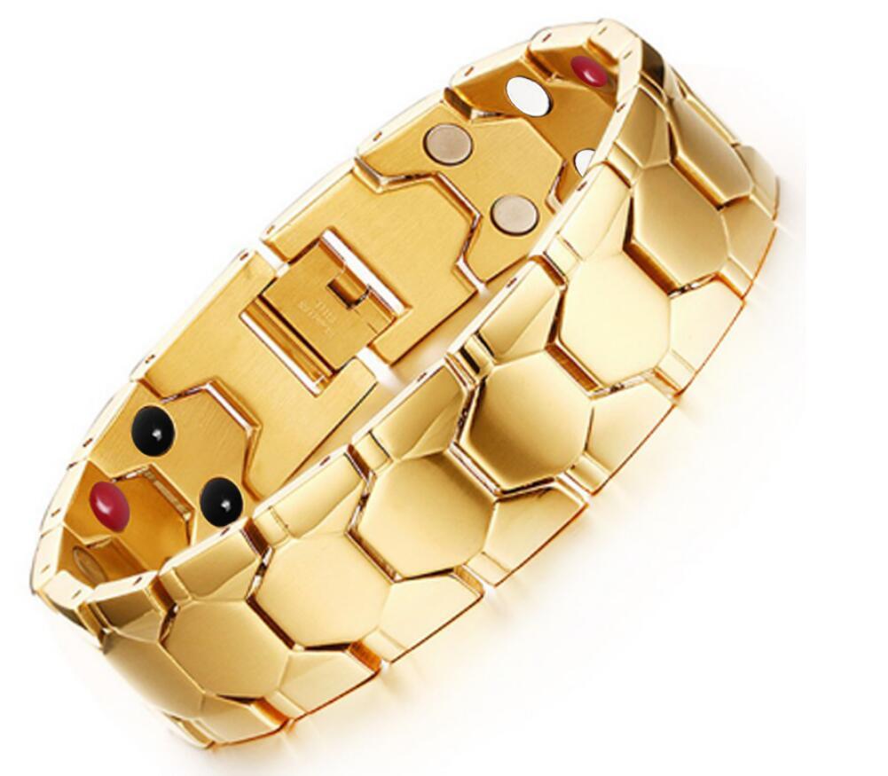 Bracelet 4 en 1 pour homme, magnétique, en titane, pour la santé et l'arthrite - LUXARAH