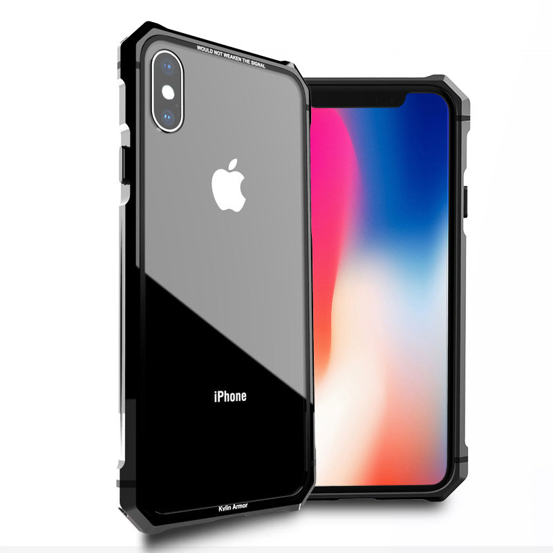 Coque de téléphone en verre trempé transparent
