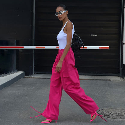 Pantalon de travail legging à lacets tendance pour femme - LUXARAH