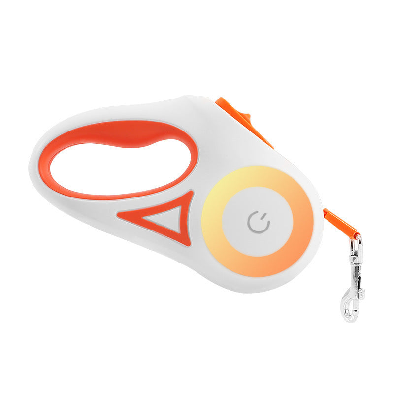 Laisse rétractable pour chien et collier Spotlight, corde de traction automatique pour chien et chat, pour petits et moyens chiens, produit pour animaux de compagnie - LUXARAH