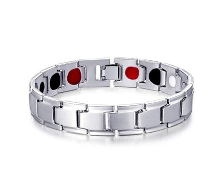 Bracelet 4 en 1 pour homme, magnétique, en titane, pour la santé et l'arthrite - LUXARAH