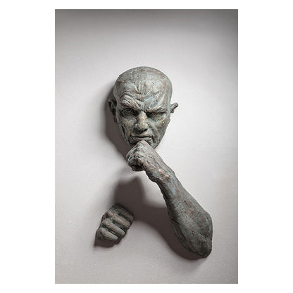 Sculpture moderne abstraite, peinture murale sur toile, tableau Art déco