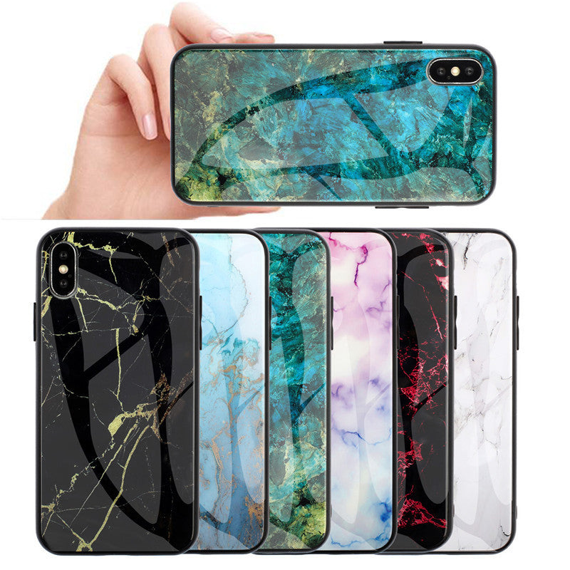 Coque de protection en verre marbré S10