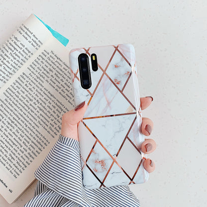 Étui de téléphone portable en marbre électrolytique