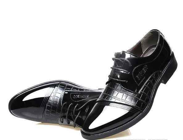 Modèle automne hommes, pointus, affaires, chaussures habillées, chaussures en cuir - LUXARAH