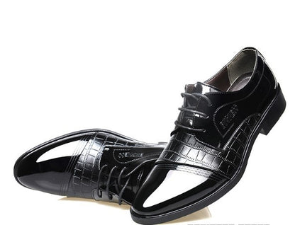 Modèle automne hommes, pointus, affaires, chaussures habillées, chaussures en cuir - LUXARAH
