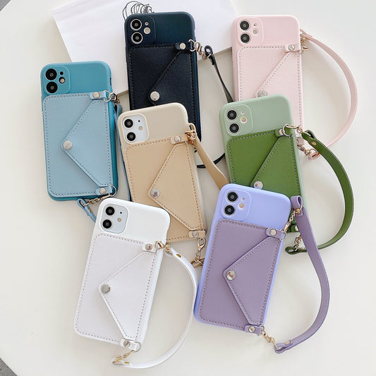 Porte-monnaie Oin avec coque de protection givrée, portable en diagonale