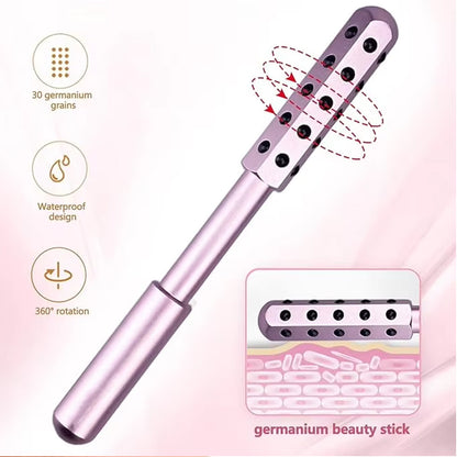 30 bâtons de massage en germanium, rouleau de massage pour le visage, barre de lifting du visage, masseur facial anti-rides, outil de soins de la peau, rouleau de massage pour le visage Derma Rolling - LUXARAH