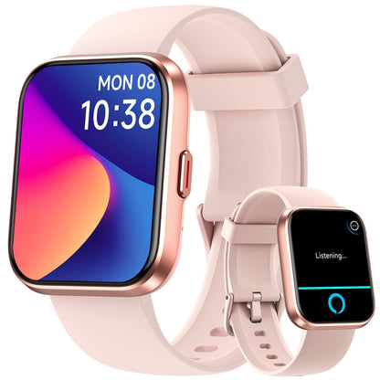 Montre de sport intelligente, appels Bluetooth, moniteur de fréquence cardiaque, pression artérielle, santé - LUXARAH