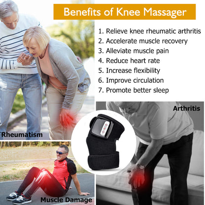 Appareil de massage électrique infrarouge pour le genou, enveloppant le coude, thérapie par vibrations, appareil de physiothérapie, soulagement de la douleur - LUXARAH