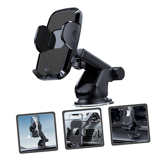 Support de téléphone portable multifonction pour pare-brise, ventouse à gravité, compatible iOS et Android