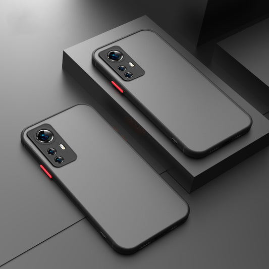 Coque de protection transparente en silicone givré ultra-mince et résistante aux chutes