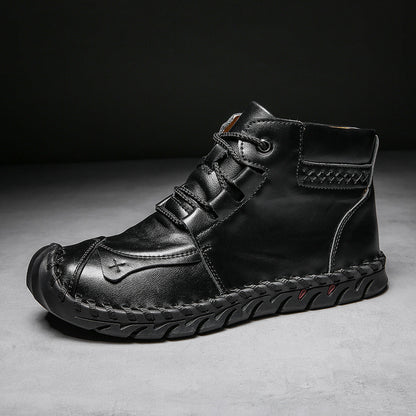 Chaussures en cuir pour hommes, chaussures décontractées - LUXARAH