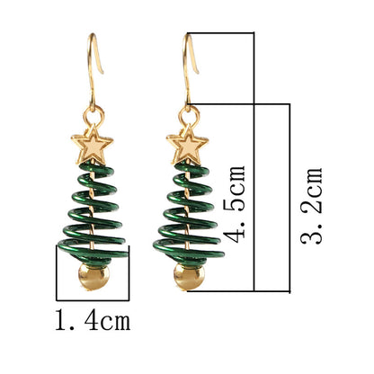 Boucles d'oreilles de Noël DIY en forme d'étoile et d'arbre de Noël