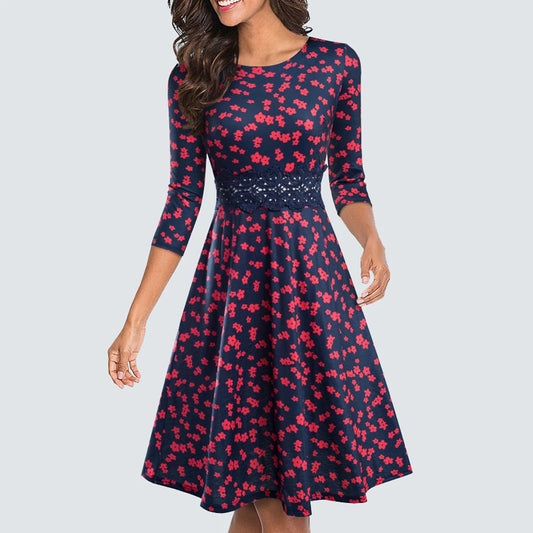 Robe d'été courte en dentelle - LUXARAH