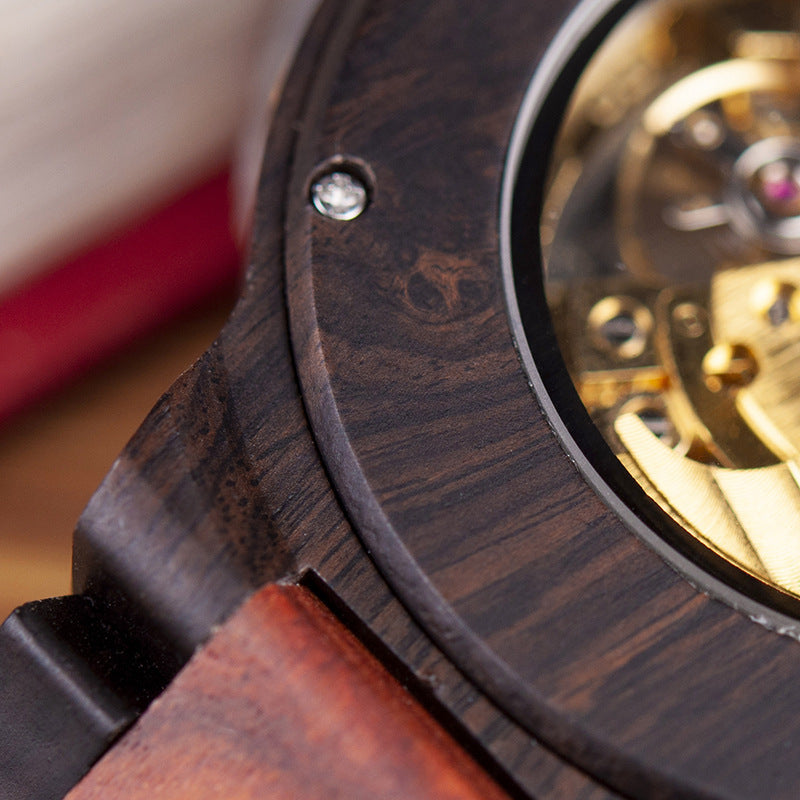 Montre mécanique automatique en bois - LUXARAH
