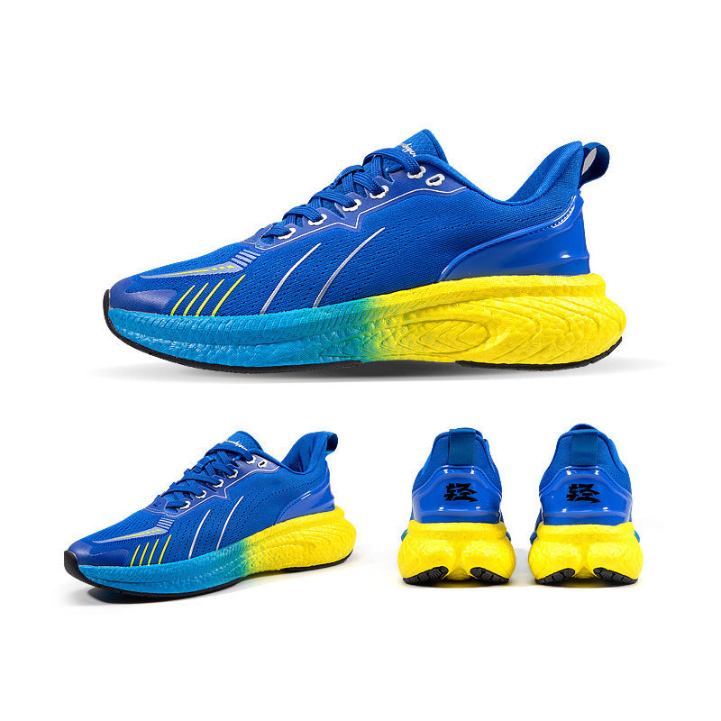 Chaussures de course légères tissées à semelle épaisse Popcorn - LUXARAH