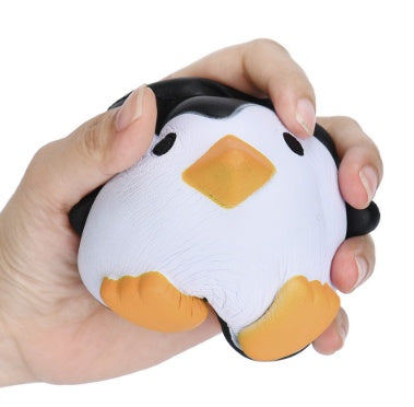 Jouet Relaxant Pingouin Kawaii – Squeeze Anti-Stress Visqueux 12 cm, Pour Enfants & Adultes - LUXARAH