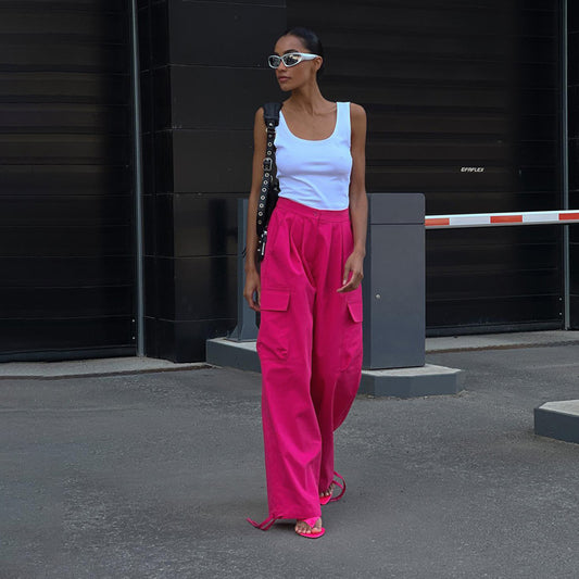 Pantalon de travail legging à lacets tendance pour femme - LUXARAH