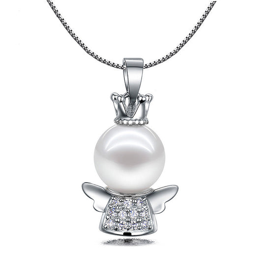 Colliers populaires avec pendentif en perles de coquillage d'ange personnalisées
