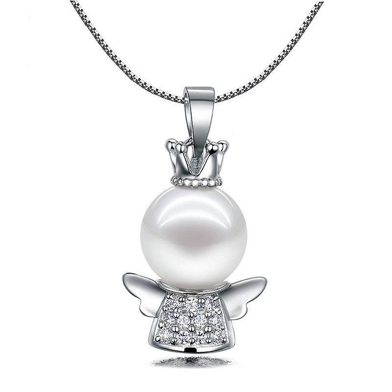 Colliers populaires avec pendentif en perles de coquillage d'ange personnalisées
