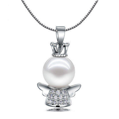 Colliers populaires avec pendentif en perles de coquillage d'ange personnalisées