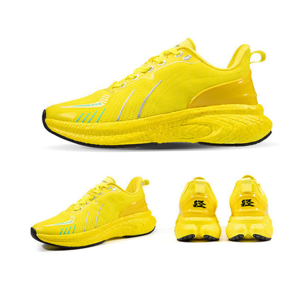 Chaussures de course légères tissées à semelle épaisse Popcorn - LUXARAH