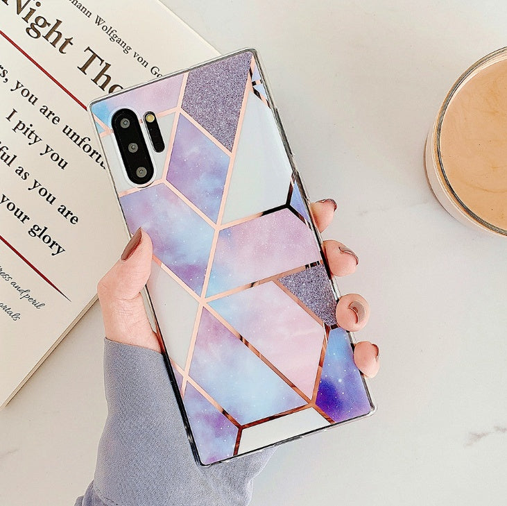 Étui de téléphone portable en marbre électrolytique