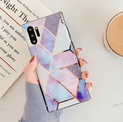 Étui de téléphone portable en marbre électrolytique