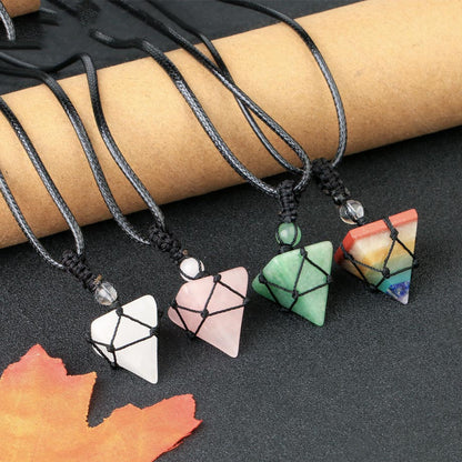 Crystal and natural stone necklaces for men and women