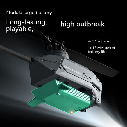 Drone hélicoptère à pagaie unique à quatre canaux pour jouet de photographie aérienne
