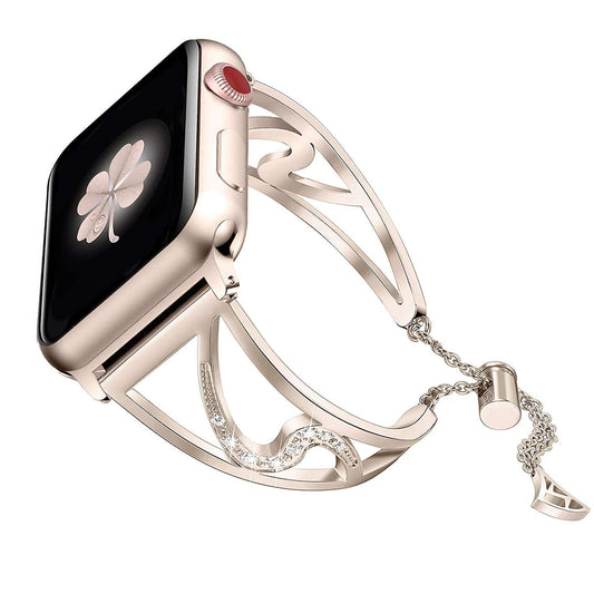 Bracelet de montre en acier inoxydable en forme de S