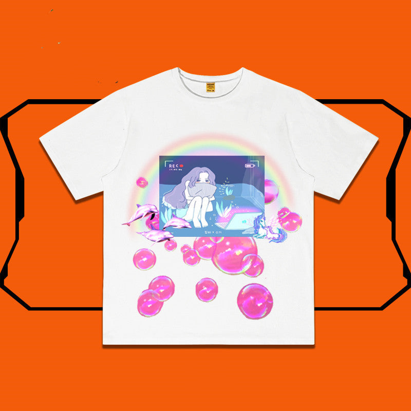 T-shirt polyvalent surdimensionné et irrégulier personnalisé - LUXARAH