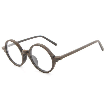 Monture de lunettes en bois avec plaque, style rétro, nouvelle collection