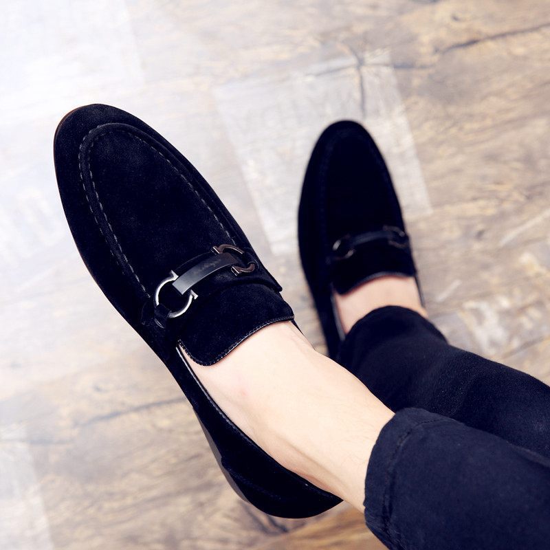 Chaussures à pois pour homme, chaussures décontractées, chaussures à bout pointu, Angleterre - LUXARAH